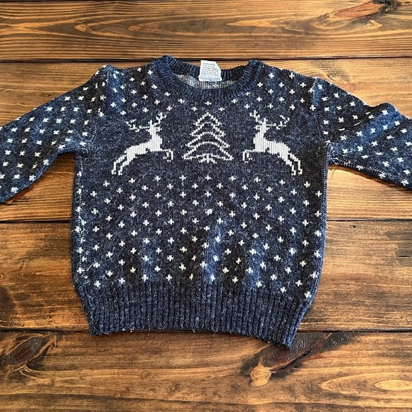 Little Lisa Ltd. vintage kids Christmas deer sweater, size M, unisex, see pics. - Picture 1 of 9